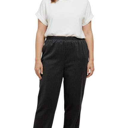 Womens Pull On Fine Wale Corduroy Pants with soft-covered elastic waist