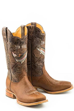 Tin Haul Alpha Angler  - Men's Leather Cowboy Boot