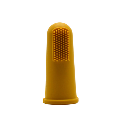 Finger Toothbrushes // Mustard & Army Green