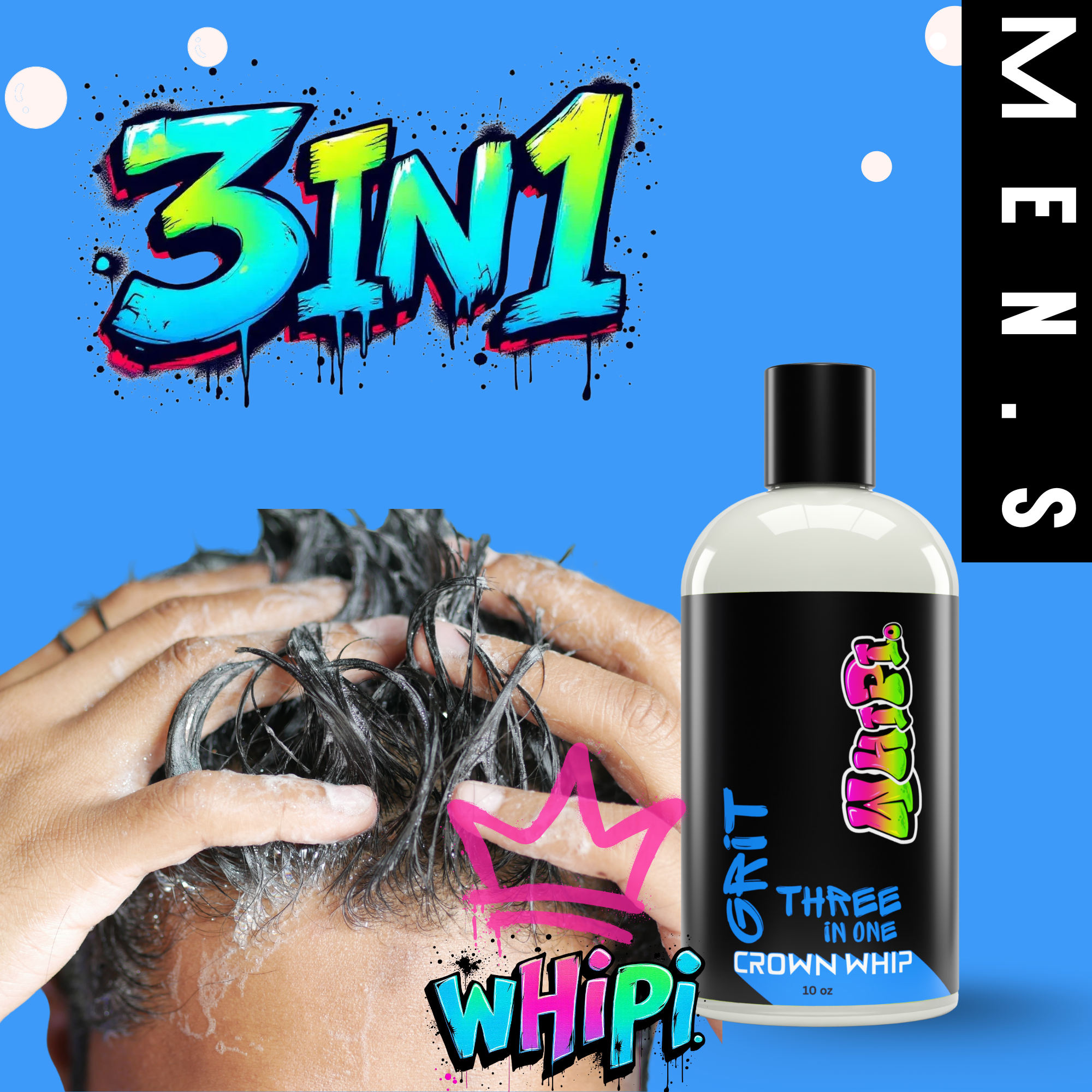 Grit- Crown Whip Three In One