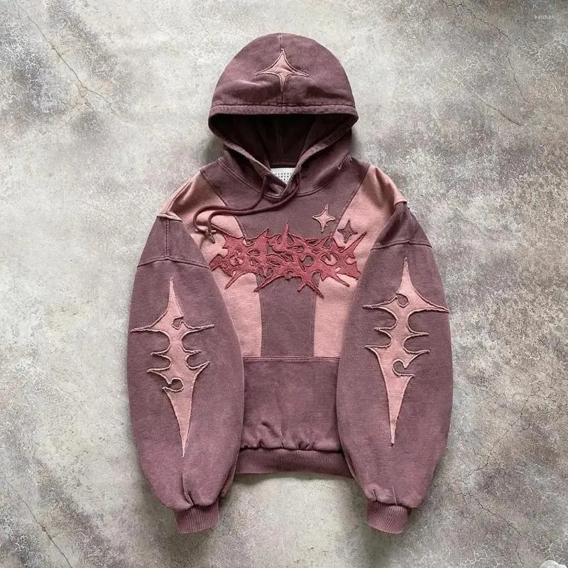 Pink Shades Gothic Design Hoodie
