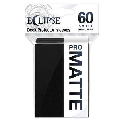 Eclipse Matte Small Deck Protector Sleeves (60ct) (Jet Black)