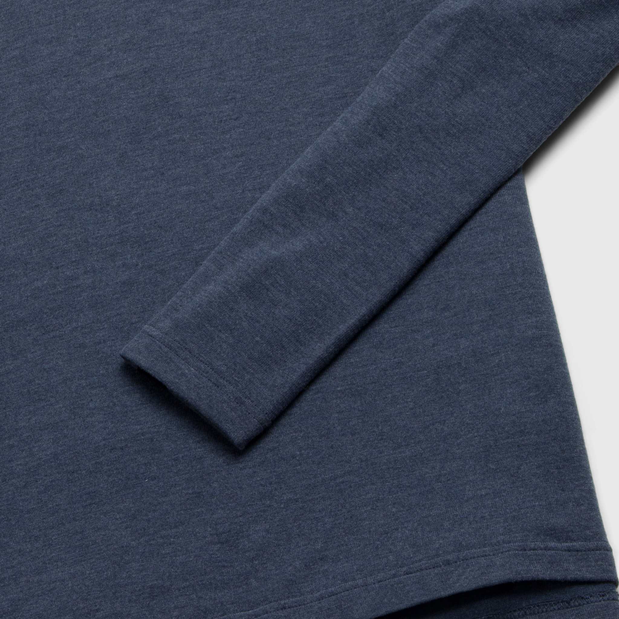 Sean Ultra Soft Classic Henley - Navy Heather