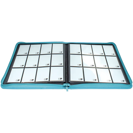 Vivid 12-Pocket Zippered PRO-Binder (Light Blue)