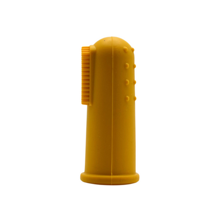 Finger Toothbrushes // Mustard & Army Green