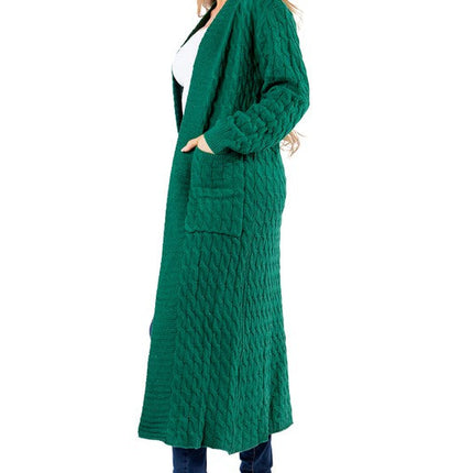WOMEN FASHION LONG MAXI SWEATER CARDIGAN