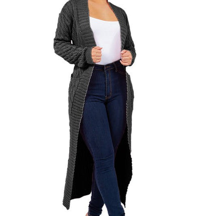WOMEN FASHION LONG MAXI SWEATER CARDIGAN