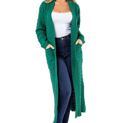 WOMEN FASHION LONG MAXI SWEATER CARDIGAN