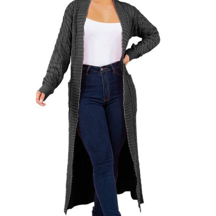 WOMEN FASHION LONG MAXI SWEATER CARDIGAN