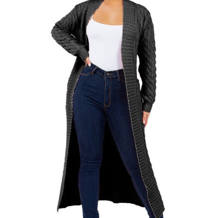 WOMEN FASHION LONG MAXI SWEATER CARDIGAN