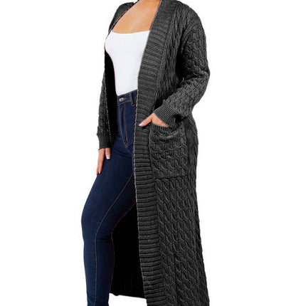 WOMEN FASHION LONG MAXI SWEATER CARDIGAN