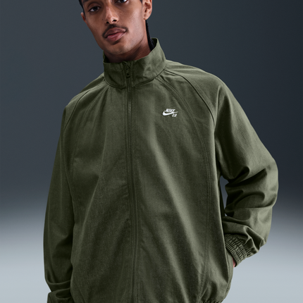 Nike Sb Denim Full Zip-Up Track Jacket - Olive/Green