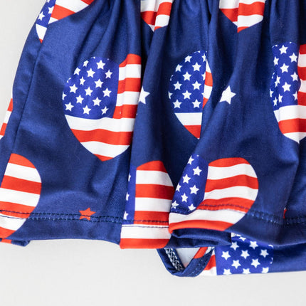 I Heart the USA S/S Twirl Bodysuit