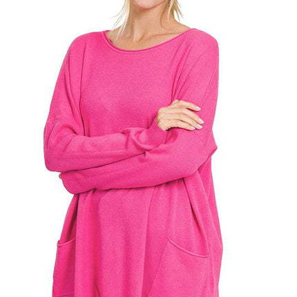 Oversized Front Pocket Sweater