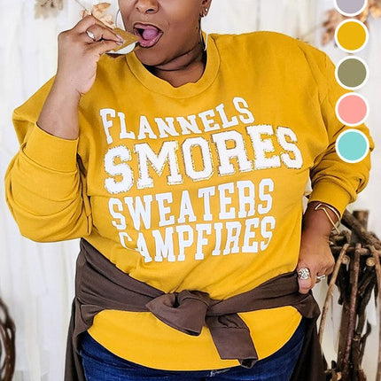 Flannels, Smores, Sweaters Chenille Sweatshirt