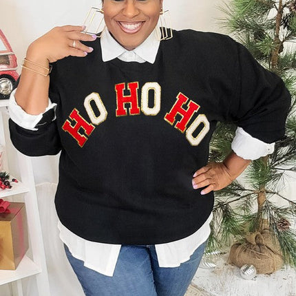 Ho Ho Ho Chenille Sweatshirt