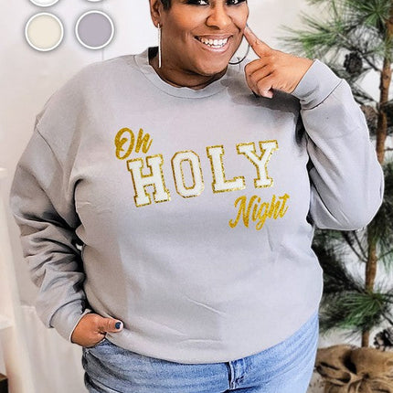 Oh Holy Night Ideal Chenille Sweatshirt