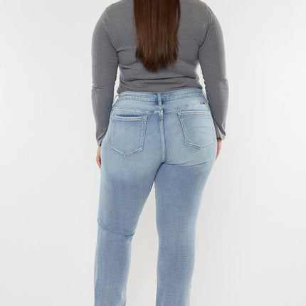 Plus Mid Rise Y2K Medium Wash Bootcut Jeans