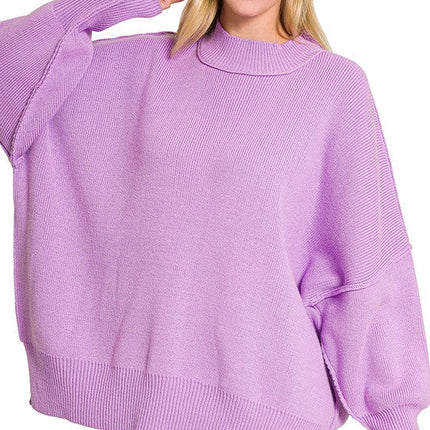 Side Slit Oversized Sweater