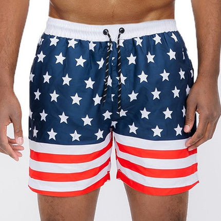 American Flag Swim Shorts