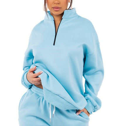 WOMEN FASHION SWEATSHIRT AND SHORT SET
