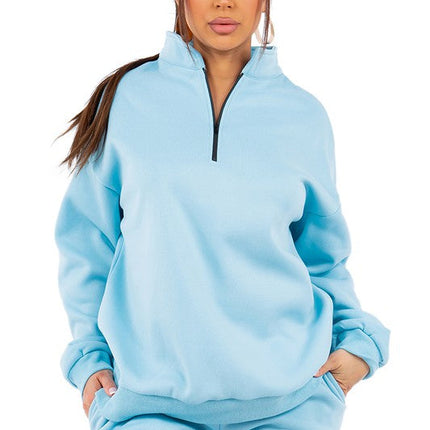 WOMEN FASHION SWEATSHIRT AND SHORT SET