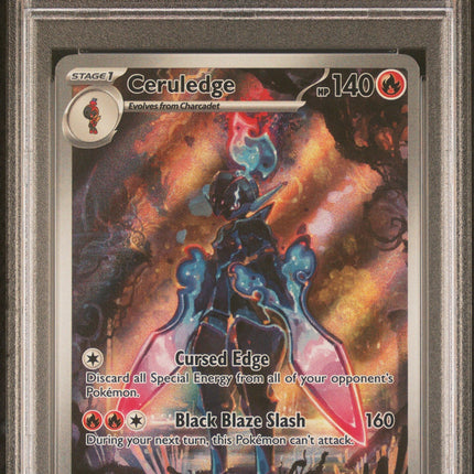 2024 Pokemon Ssp En-Surging Sparks #197 Ceruledge Illustration Rare PSA 9