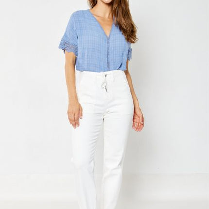 Judy Blue White Jogger