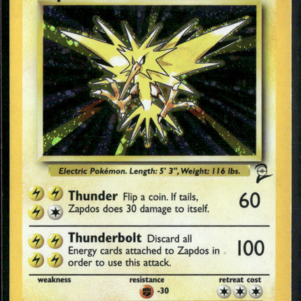 Pokemon Base Set 2 #20/130 Zapdos