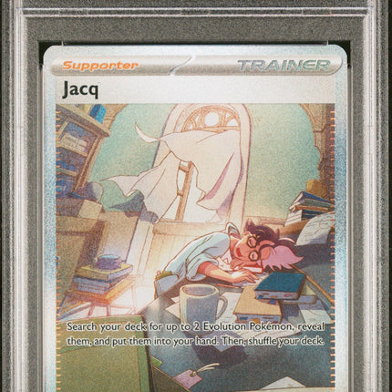 2023 Pokemon Svi En-Scarlet & Violet #250 Jacq Special Illustration Rare PSA 9