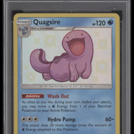Quagsire-Holo 2019 Pokemon Sun & Moon Hidden Fates #SV10 Hidden Fates PSA 9