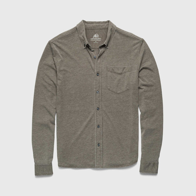 Anthony Burnout Shirt - Olive Night