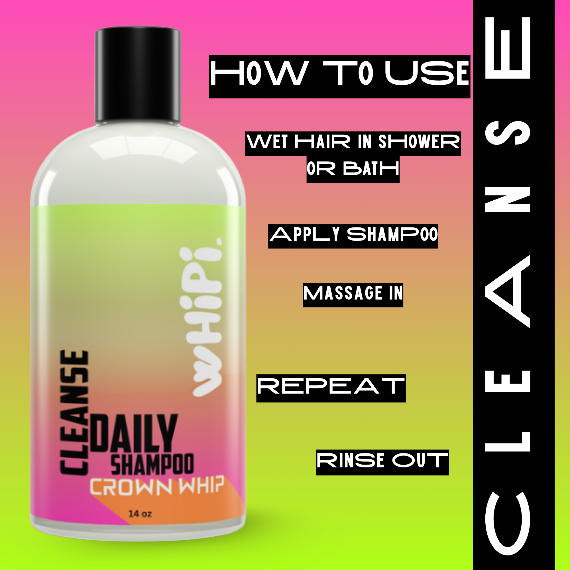 Cleanse – Crown Whip Daily Shampoo