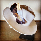 Wild Turkey Feather w/ White & Gold Feather