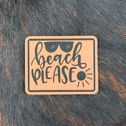 Engraved Beach Please Patch