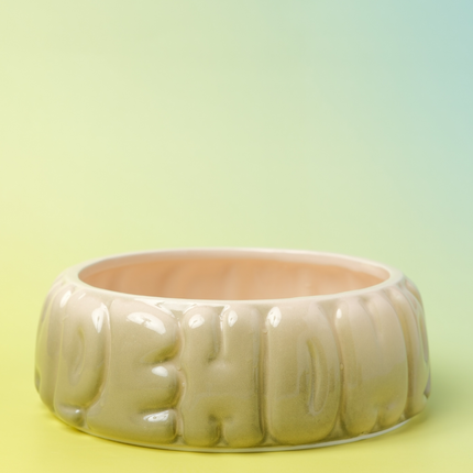 Puff Pet Bowl - Gradient Olive