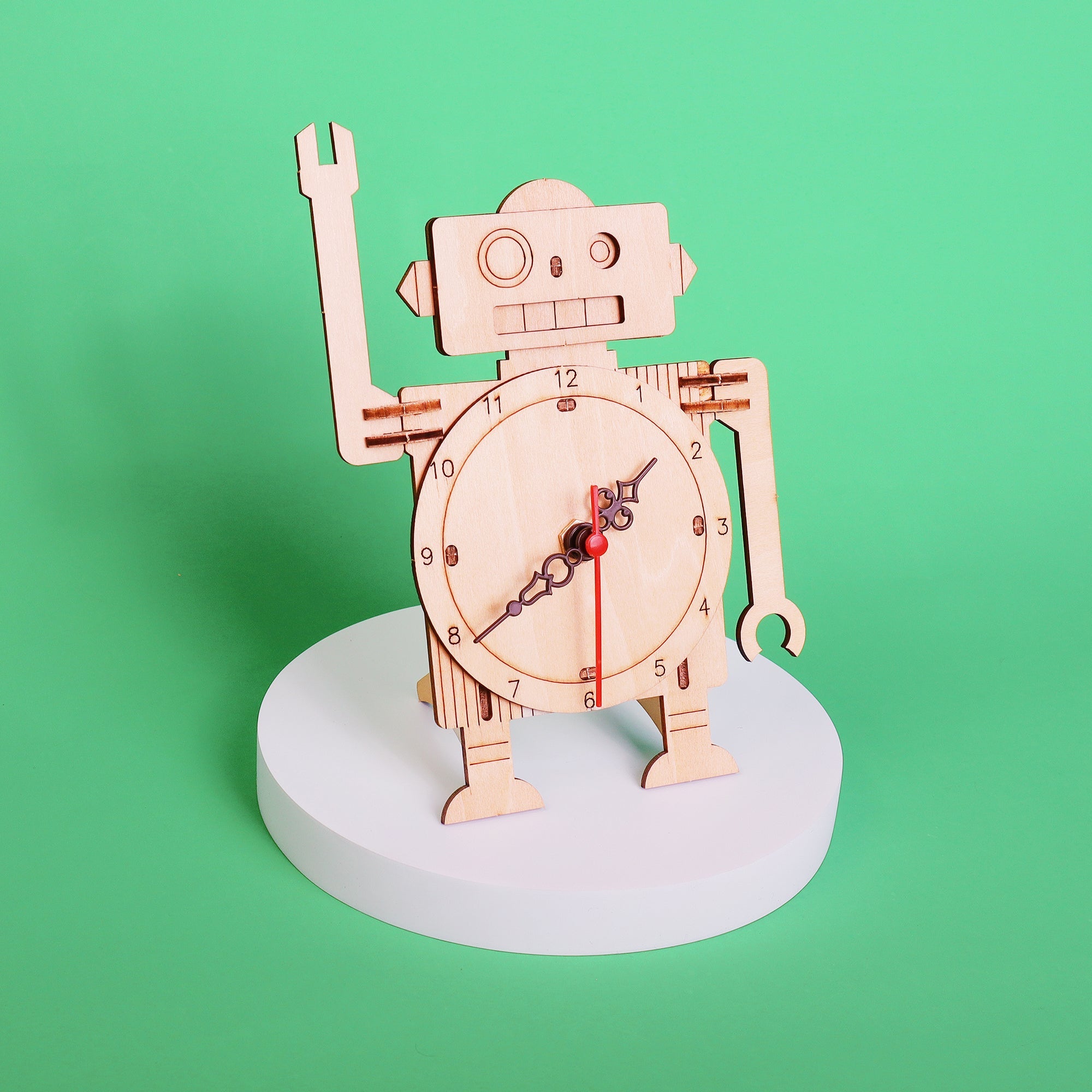 Robot Clock DIY Kit, Educational STEM Toy