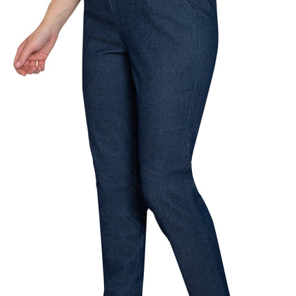 Women's Elastic Waist Pull On Jeans in Denim & Twill - Soft & Lightweight with a bit Stretch