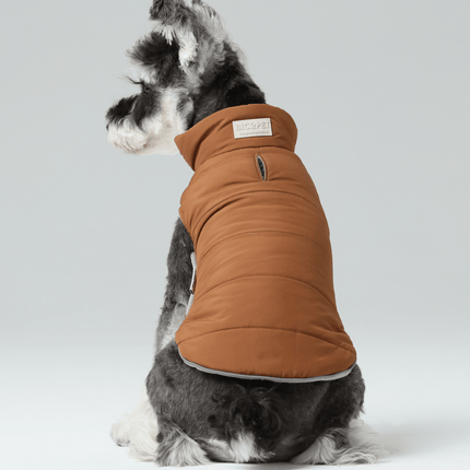 Reversible Dog Vest Jacket - Orange Grey