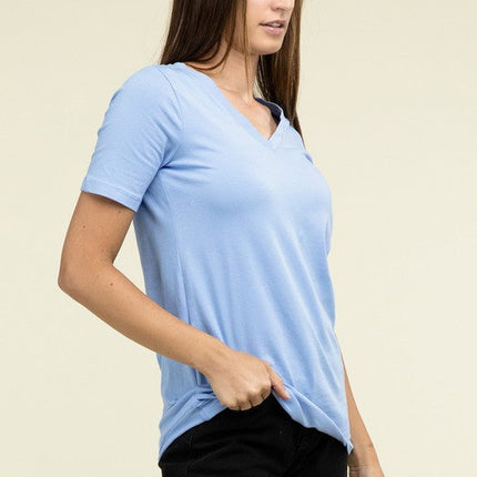 Cotton V-Neck Short Sleeve T-Shirts