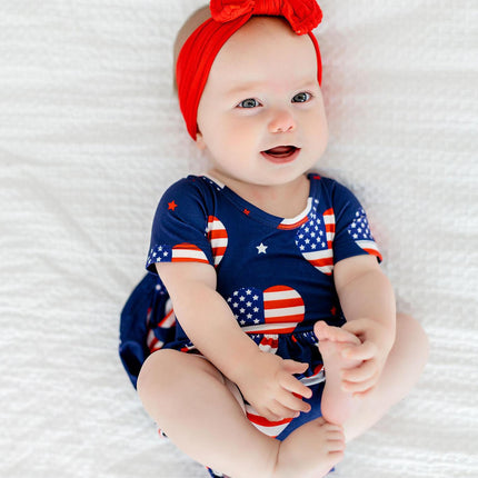 I Heart the USA S/S Twirl Bodysuit