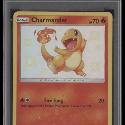 Charmander-Holo 2019 Pokemon Sun & Moon Hidden Fates #SV6 Hidden Fates PSA 10