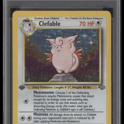 Clefable-Holo 1999 Pokemon Jungle #1 1st Edition PSA 7