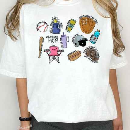 Baseball Things Oversized Tee