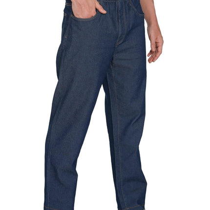 Men's Casual Elastic Waist Denim & Twill Pull on Jeans Pants