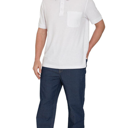 Men's Casual Elastic Waist Denim & Twill Pull on Jeans Pants