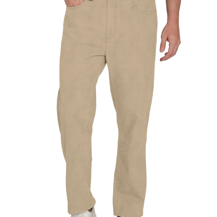 Men's Casual Elastic Waist Denim & Twill Pull on Jeans Pants