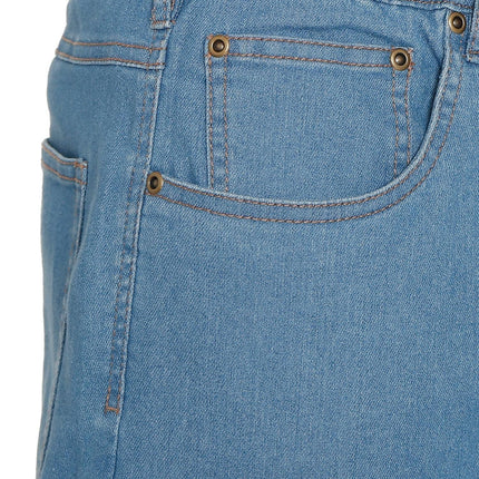 Men's Casual Elastic Waist Denim & Twill Pull on Jeans Pants