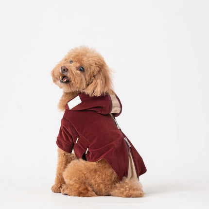 HUSTON HOODIE - DARK BURGUNDY