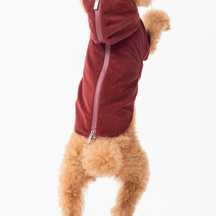 HUSTON HOODIE - DARK BURGUNDY